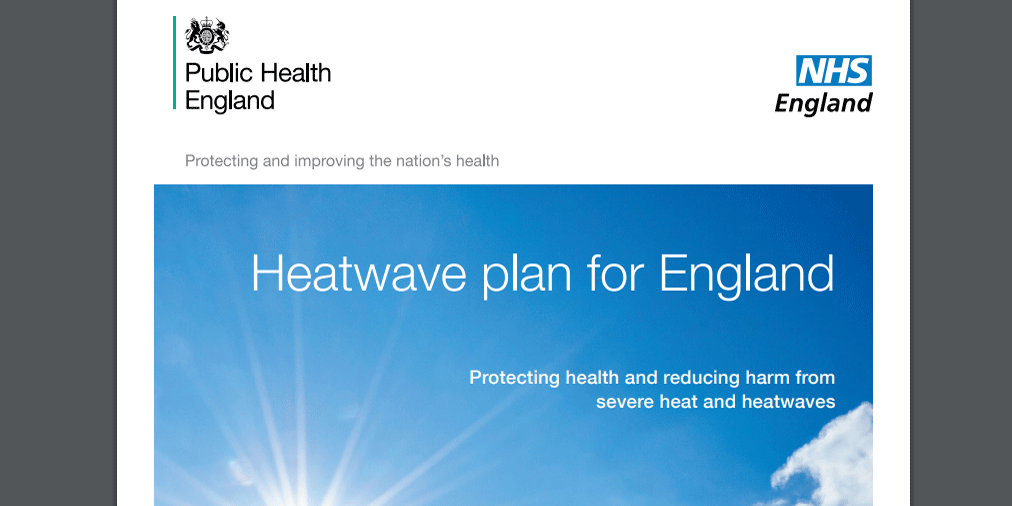 Public Health England advise ‘take action in hot weather by shading windows exposed to direct sunlight’.