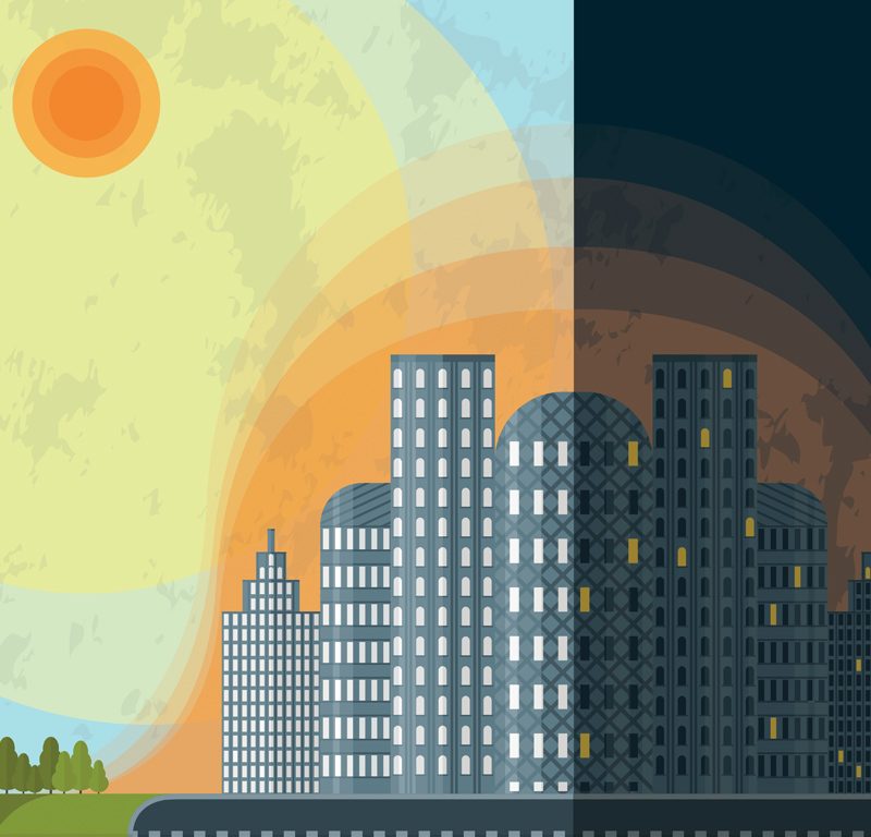 What is the Urban Heat Island (UHI) effect?